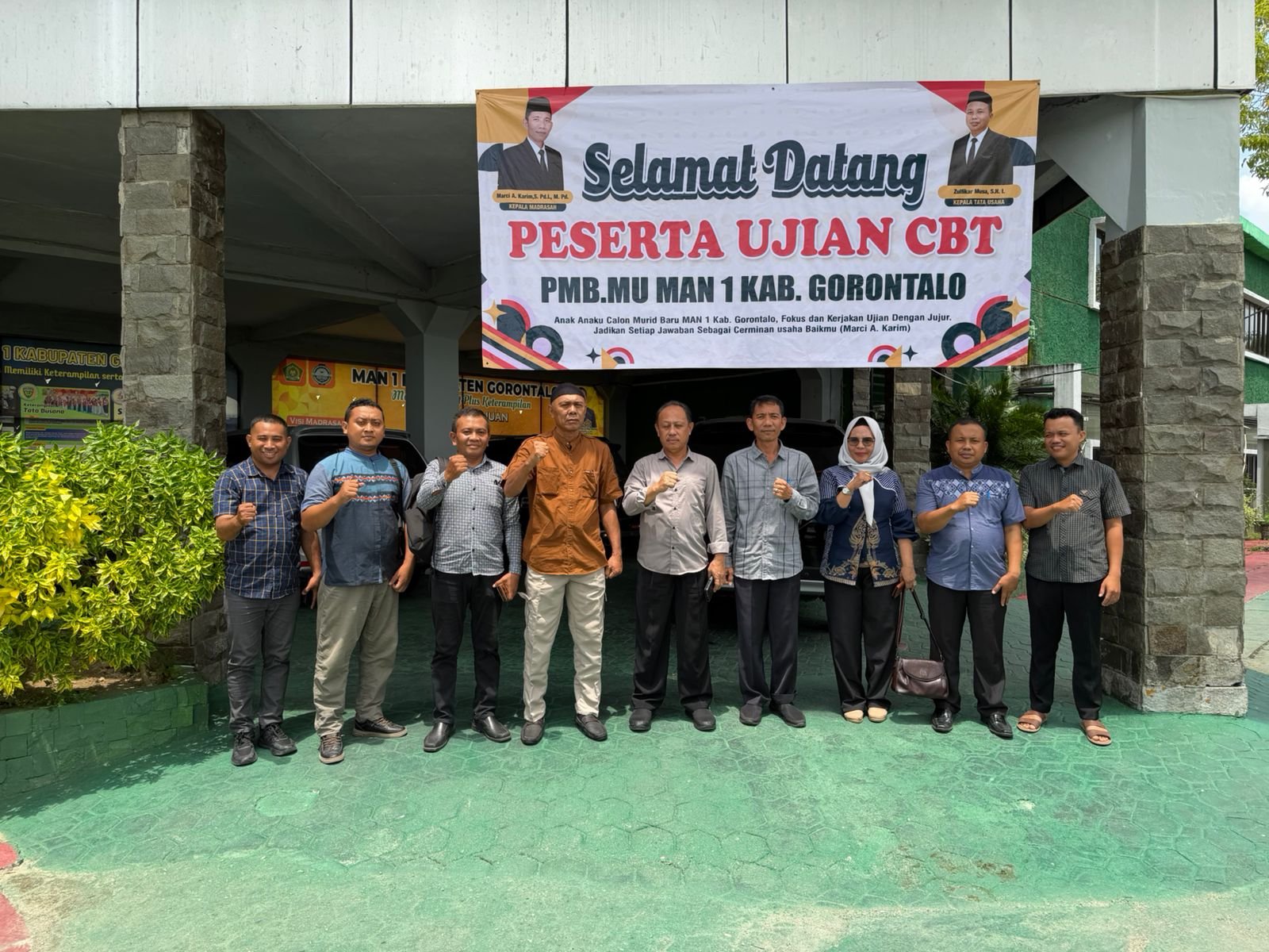 Read more about the article Monev Kanwil dan Kemenag Kabgor Pantau Ujian CBT MAN 1 Kabgor 2026